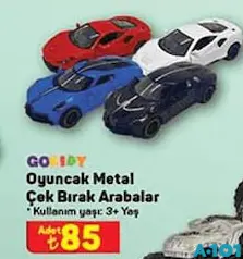 GOKİDY OYUNCAK METAL ÇEK BIRAK ARABALAR